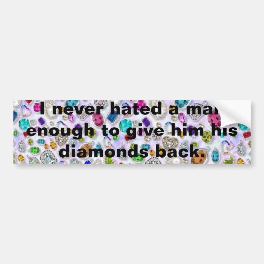 Lustiges Mann-Zitat Autoaufkleber (Vorne)