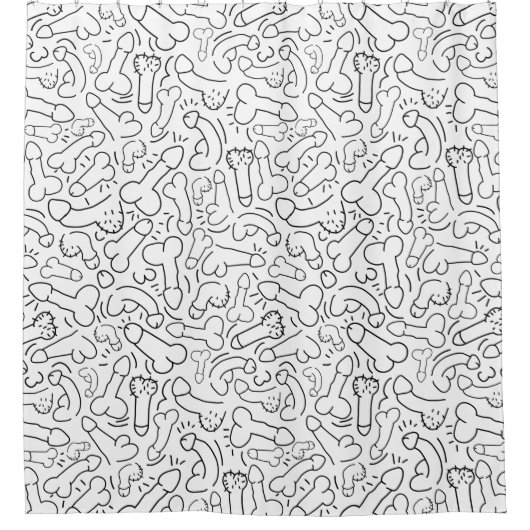 lustiges Männergeschenk Duschvorhang (Vorderseite)