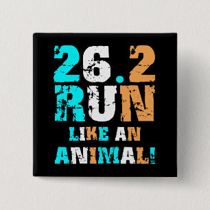 Lustiges Marathon 26,2 Button