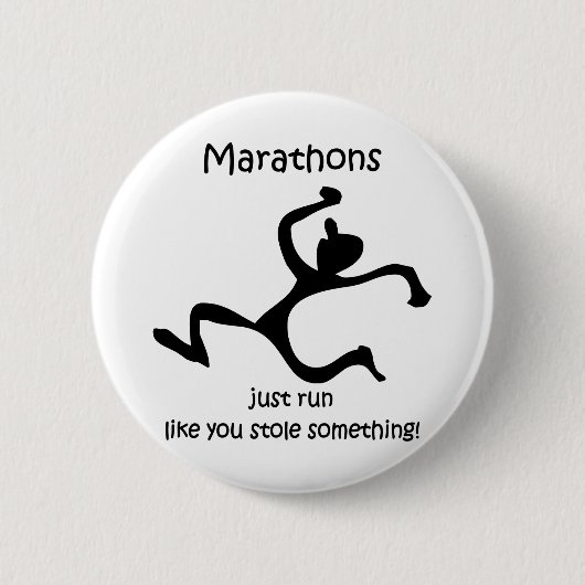 Lustiges Marathon Button (Vorderseite)