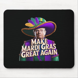Lustiges Mardi Gras Donald Trump Mardi Gras Amerik Mousepad
