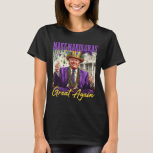 Lustiges Mardi Gras Donald Trump Mardi Gras Amerik T-Shirt