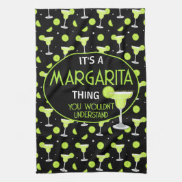 Lustiges Margarita-Zitat Cocktail-Liebhaber Geschirrtuch