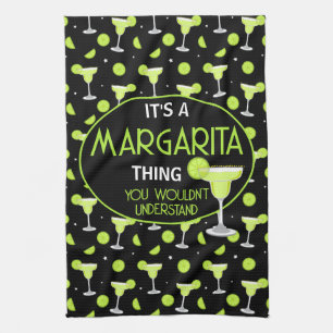 Lustiges Margarita-Zitat Cocktail-Liebhaber Geschirrtuch