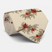 Lustiges Marienkäfer-Design Krawatte (Gerollt)