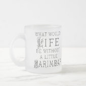 Lustiges Marimba-Musik-Zitat Mattglastasse (Links)