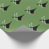 Lustiges martials Künste karakte Geschenkpapier (Ecke)