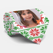 lustiges, maßgeschneidertes Xmas Rentierdiadem-Fot Krawatte (Gerollt)