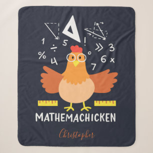 Lustiges Mathe-Huhn Mathemahuhn Lehrer Custom Sherpadecke