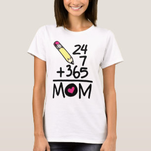 Lustiges Mathe-Mama-Lehrergeschenk Süßer Bleistift T-Shirt