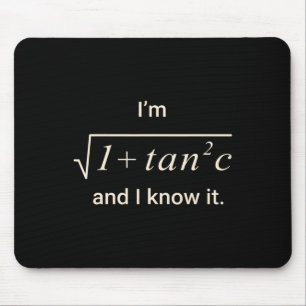 Lustiges Mathe-Witz-T-Shirt – Ich bin Sek C Trigon Mousepad