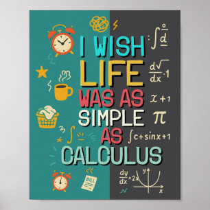 Lustiges Mathe-Zitat Perfektes Geschenk für Mathe- Poster