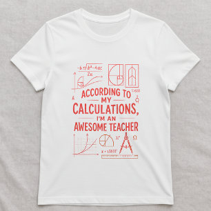 Lustiges Mathelehrerp-Shirt; Bester Lehrer überhau T-Shirt
