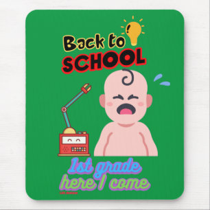 lustiges Mauspad "BACK TO SCHOOL"