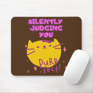 lustiges Mauspad "PURR FECT"