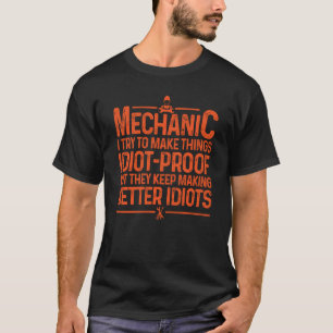 Lustiges Mechaniker-Design für Männer Papa Auto Ga T-Shirt