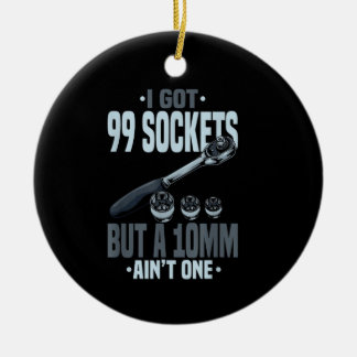 Lustiges Mechanikergeschenk für einen Automechanik Keramik Ornament