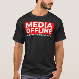 Lustiges Media Offline Video Editor T-Shirt