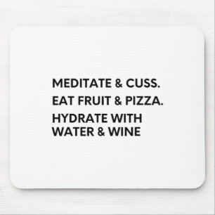 Lustiges Meditations- und Lance-Shirt für Yoga und Mousepad