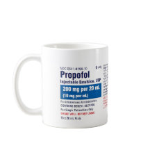 Lustiges Medizinisches Propofol Etikett