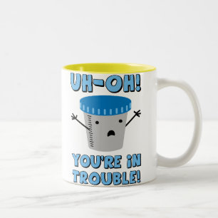 Lustiges medizinisches sind Sie im Problem Zweifarbige Tasse