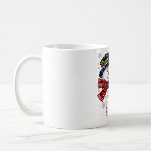 Lustiges Meemaw-Weihnachten Schneemann mit Süßigke Kaffeetasse