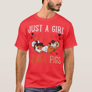 Lustiges Meerschweinchen-Fan Frauen Mädchen T-Shir T-Shirt