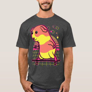 Lustiges Meerschweinchen Retro Vintage Stil Männer T-Shirt