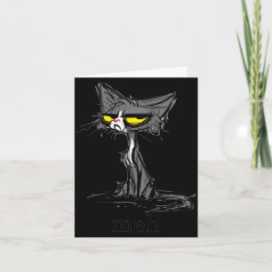Lustiges Meh Katzen-Geschenk für Katzenliebhaber Karte