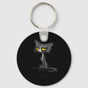 Lustiges Meh Katzen-Geschenk für Katzenliebhaber  Schlüsselanhänger