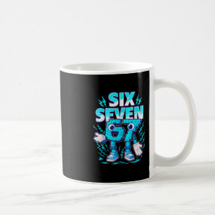 Lustiges Meme 67 Six Seven 6 7 italienischer Brain Kaffeetasse