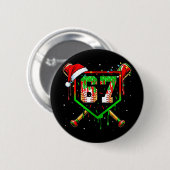 Lustiges Meme 67 Weihnachten Verkaufe Eis Mann Jun Button (Vorne & Hinten)