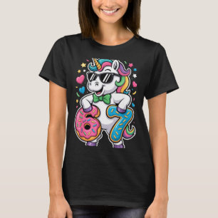 Lustiges Meme Einhorn Mädchen Kinder Sechs Sieben T-Shirt