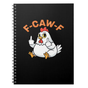 Lustiges Meme F-Caw-F Huhn Notizblock