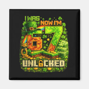 Lustiges Meme sechs sieben 67 bruh Videospiel für Magnet