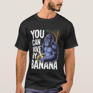 Lustiges Meme-Tier Gorilla Dunkler Erwachsenen-Hum T-Shirt