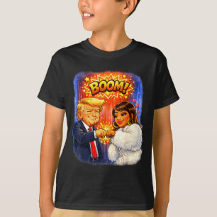 Lustiges Meme Trump & Nicki High Five für Spaß T-Shirt