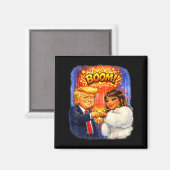 Lustiges Meme trump & nicki High-Five zum Spaß  Magnet (Vorderseite/Rückseite)