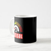 Lustiges Meme über niedrige Cortisolwerte Nebennie Kaffeetasse (Vorderseite Links)