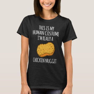 Lustiges Mensch-Kostüm Chicken Nugget Halloween-Zi T-Shirt