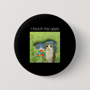 Lustiges Meowl-Meme, Cat Owl Meme Gehirnfäule Gen  Button