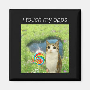 Lustiges Meowl-Meme, Cat Owl Meme Gehirnfäule Gen Magnet