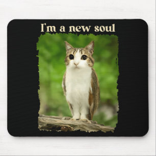 Lustiges Meowl-Meme, Cat Owl Meme Gehirnfäule Gen Mousepad