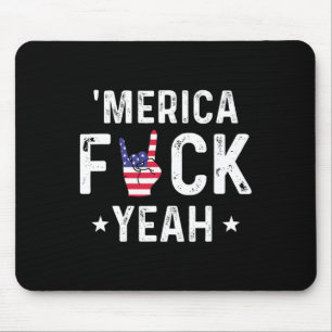 Lustiges Merica Yeah 4. Juli Mousepad
