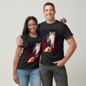 Lustiges Messer Katzen Meme T-Shirt (Unisex)