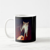 Lustiges Messerkatze-Meme Kaffeetasse (Links)