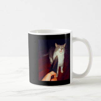 Lustiges Messerkatze-Meme Kaffeetasse
