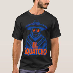 Lustiges mexikanisches Bigfoot-Sasquatch-Design mi T-Shirt