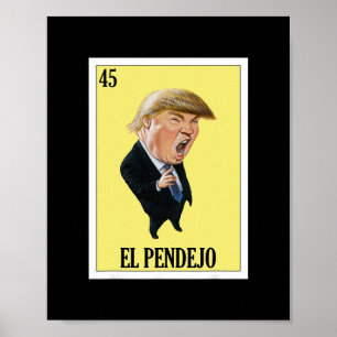 Lustiges mexikanisches Design für Anti-Trump - El Poster