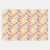 lustiges Mischfutter Geschenkpapier Set (Vorderseite 3)